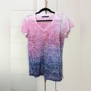 Prana ombre v-neck shirt size L